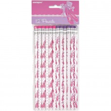 Pink Ballerina Pencils, 12ct   555340281